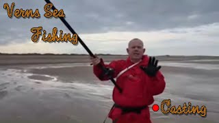 VERNS SEA FISHING | PRACTICING SURF CASTING USING THE OFF THE GROUND CAST 🔴 LIVE