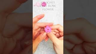 Lace yarn crochet flower | testing new patterns #SHORTS cotton yarn | super fine | fast and easy