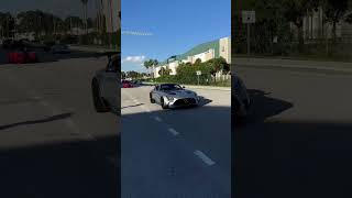 Ferrari SF90 Cruising with         AMG GTR Black Series Project One Edition