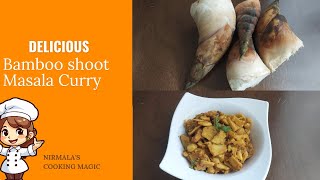 How to make Easy and tasty Masala Curry with tender bamboo shoot  /Monsoon Special /Veg Recipe