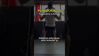 PUXADOR ALTO (fechado ou aberto?) Pega essas dicas!🔥 #foryou #treino #treinofisico #dicasdetreino