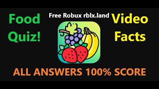 Food Quiz Answers Video Facts | Food Quiz All Possible Answers | Food Quiz Video Facts | 30 Answers