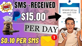 Earn $15 Per Day - $0.1 Per Sms Received 🔥 | Best New PayPal Earning App