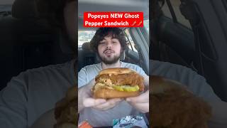 Popeyes NEW Ghost Pepper Sandwich #popeyes #foodreview #shorts