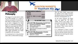 Avionics / Smoke / Fumes procedures Part 2 , Aviation nuggets by Haytham aly for#pilots#maintenance