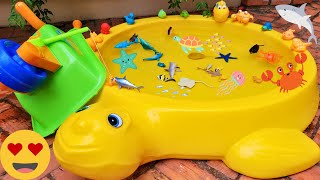 SEA ANIMALS FOR TODDLERS: TURTLE, HAMMERHEAD SHARK, SAILFISH, BOXFISH, DOLPHIN, AND OTHERS