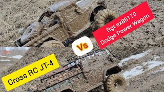 Битва в грязи, RC 4x4. Rgt ex-86170 против Cross RC JT-4. MUD. DODGE Power Wagon