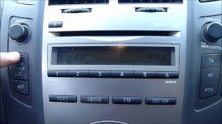 2010 TOYOTA YARIS CD PLAYER/STEREO