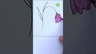 How to Draw Flower #shorts #short #shortsvideo #trending #viral #viralvideo #flower #drawing #draw