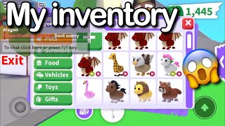 My inventory on Roblox adopt me! Tell me if you want to trade stuff