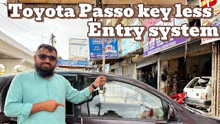 Toyota Passo key less entry system by Hasan Autos