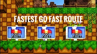 Fastest Route in Go Fast - The Hive Sonic Party Games