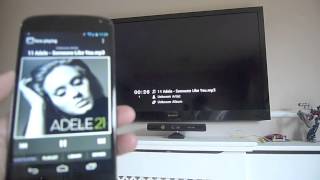 Android Smartphone DLNA media sharing to Sony HD TV (Nexus 4) - HD 1080p videos, MP3, pictures