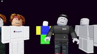 Skeleton meme featuring roblox, me, kronoxgeko, white dudes, and a noob