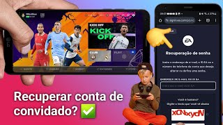 Como recuperar conta de convidado no FC Mobile?