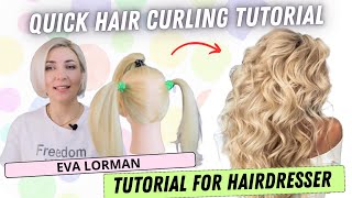 Quick Hair Curling Tutorial 2023 | Easy Hairstyle by Eva Lorman