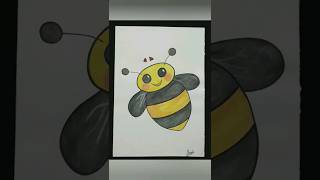 Honey Bee painting by @thearshiyasart  #art #painting #honey #youtubeshorts #ytshorts