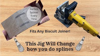 Biscuit Joiner Spline Jig. Quick and Easy to make spline jig