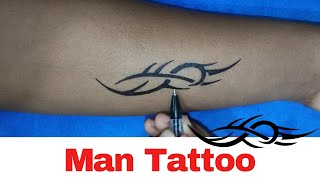 Man tattoo |Temporary tattoo 32 #tattoo #tattootrends #tattooart #tattooartist #temporarytattoo