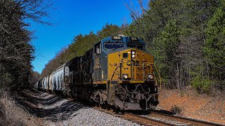 CSX ES44AH 983 leads CSX L248 at Mayo