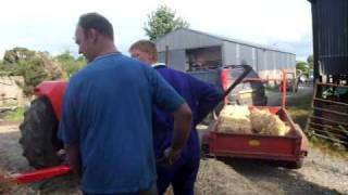 Massey Harris 701 Baler being tested