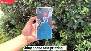 Amazing!FocusInc Combo-Jet a3 uv printer prints phone case with shiny effects!Have a look.