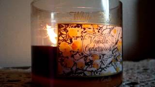 Bath and Body Works Candle Review- Candle of the Week: Vanilla Cedarwood