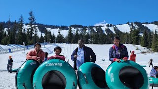 ఫామిలీ fun day trip, Snoqualmie summit, a must visit place for tubing, Seattle WA USA