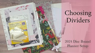 2024 Planner Setup - Choosing Dividers