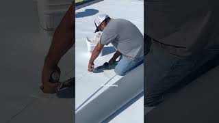 TPO roofing. #roof #roofer #roofing #roofershelper #commercialroofing