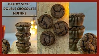 CHOCOLATE-MUFFIN RECIPE | DOUBLE CHOCOLATE MUFFIN RECIPE | Chocolate Cupcake Bakery Style | #MUFFINs