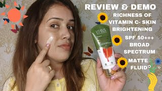 Best sunscreen for Summers Newly Launched Lotus Botanicals Vitamin C Sunscreen Review and Demo