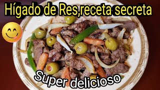 Hígado de res (receta secreta)muy fácil y delicioso