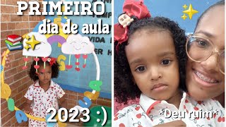 PRIMEIRO DIA DE AULA NÃO FOI COMO EU PENSAVA/FEVEREIRO_2023 #medo #filhas #aula