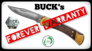 My (almost) 40-year-old Buck 110 Folding Hunter & Buck's Forever Warranty