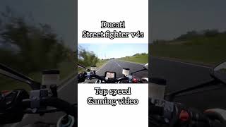 Ducati Street fighter v4s gaming video||topspeed streching 300+ #ducativ4s #streetfighter #ducati