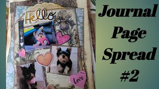 Journal With Me Journal Page Spread/ Meeting A New Member Of The Family 🐶