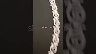 Greek Silver Spiral Gradual Necklace