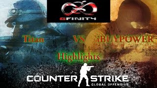 Gfinity 3 Quarterfinals - Titan vs iBUYPOWER [Dust2/Inferno] -  Highlights - 3.8.2014