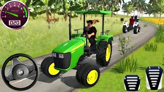 Indian Tractor Driving 3D | Real Tractor Trolley Game | Village Driving Gameplay