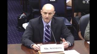 Dan Simmons testifies to House Foreign Affairs Subcommittee