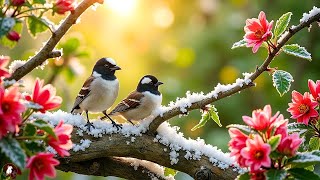 Winter Bird Sounds ~ Bird Chirping Helps Relax The Soul, Heal Anxiety And Depression, Sleep Well