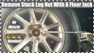 Remove Stuck Wheel From Car 💪 With A Floor Jack Or Bottle Jack FAST