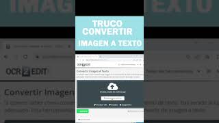 En segundos convierte una imagen a texto super fácil   #SHORTS  #apputiles #tips #sítios #computer