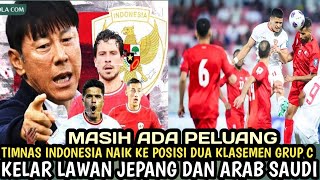 Timnas naik posisi dua klasemen sementara grup C kualifikasi piala Dunia 2026 begini syarat nya