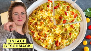 So machst du die BESTE FRITATTA mit Tomate und Mozzarella