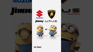 Lamborghini suv vs Suzuki Jimmy minions style funny#tiktok #status #status #funny #trending #asmr