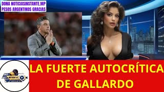 LA FUERTE AUTOCRÍTICA DE GALLARDO TRAS LA CAÍDA DE RIVER EN BRASIL