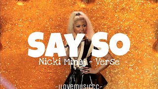 Nicki Minaj - Say So (Remix) [Verse - Lyrics]