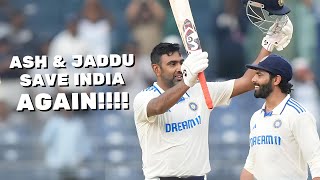 India on 🔝 Despite Collapse - Ashwin & Jadeja save the day!